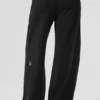 Serenity Jogginghose mit weitem Bein – Schwarz
