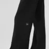 Serenity Jogginghose mit weitem Bein – Schwarz