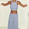 Serenity Jogginghose mit weitem Bein – Winter Frost