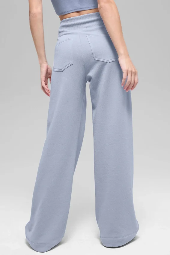 Serenity Jogginghose mit weitem Bein – Winter Frost