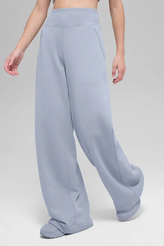 Serenity Jogginghose mit weitem Bein – Winter Frost
