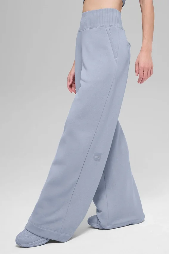 Serenity Jogginghose mit weitem Bein – Winter Frost