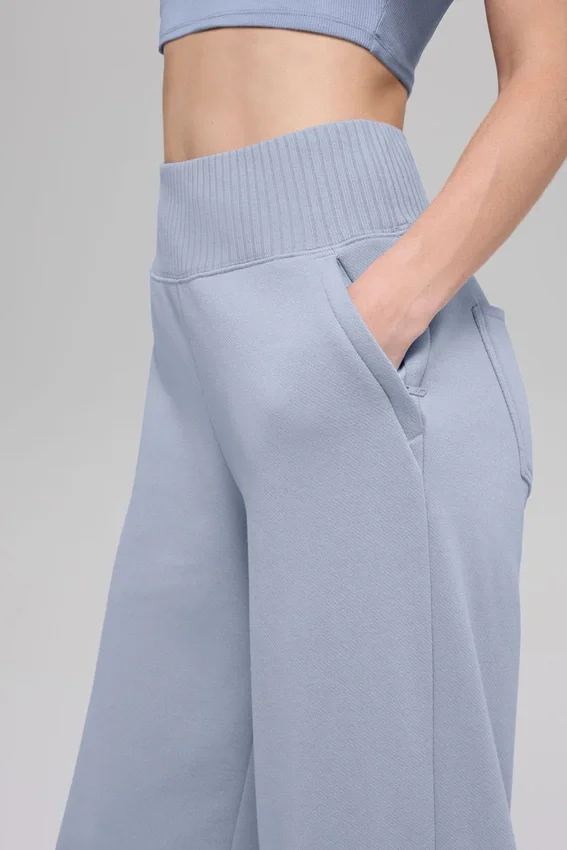 Serenity Jogginghose mit weitem Bein – Winter Frost