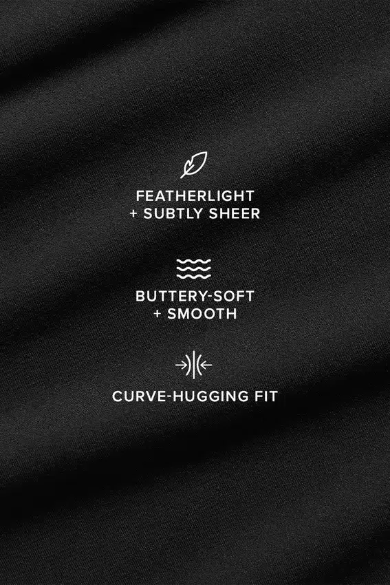 Sheer Glow-BH – Schwarz