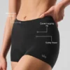 Sheer Glow Boyshort – Schwarz