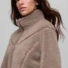 Sherpa Cropped Slope Side Jacke – Chai Latte