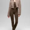 Sherpa Cropped Slope Side Jacke – Chai Latte