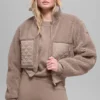 Sherpa Edge Bomber – Chai Latte