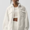 Sherpa Edge Shacket – Elfenbein