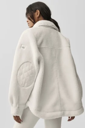 Sherpa Edge Shacket – Elfenbein
