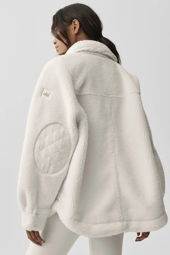 Sherpa Edge Shacket – Elfenbein