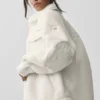 Sherpa Edge Shacket – Elfenbein