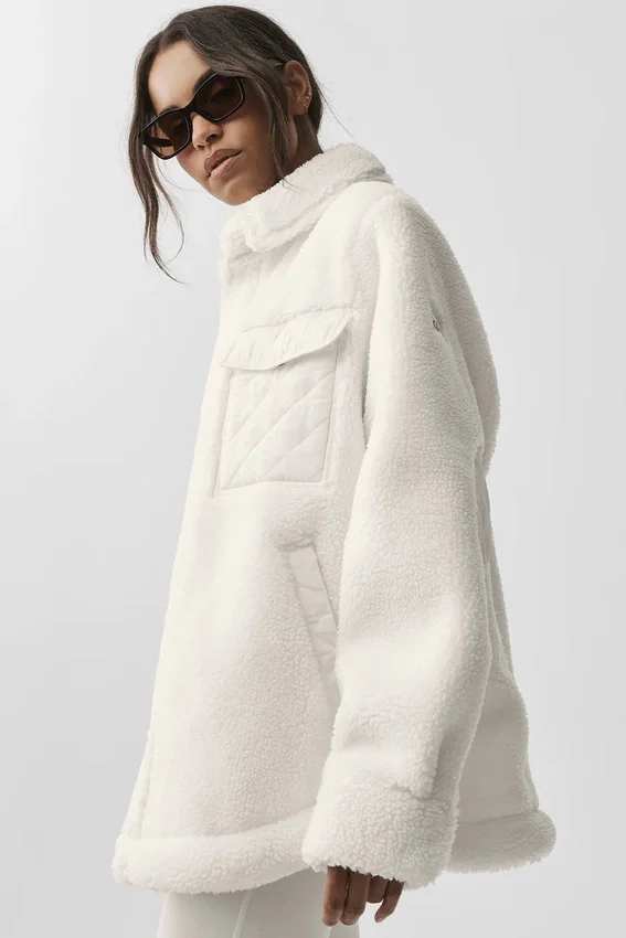 Sherpa Edge Shacket – Elfenbein