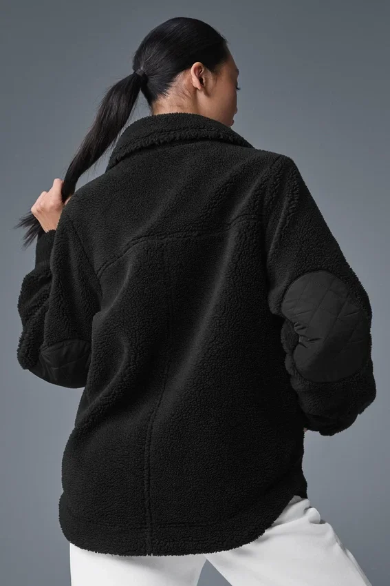 Sherpa Edge Shacket – Schwarz