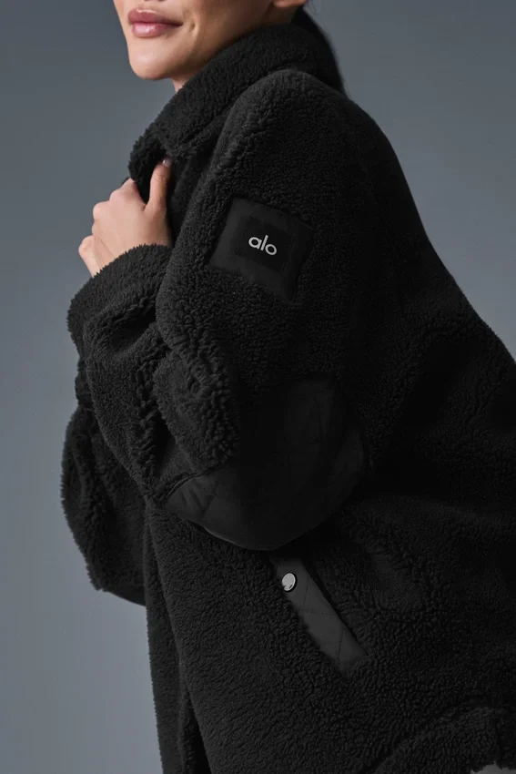 Sherpa Edge Shacket – Schwarz