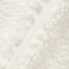 Sherpa-Jacke mit schrägem Saum – Elfenbein