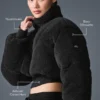 Sherpa Main Act Korsett-Daunenjacke – Schwarz
