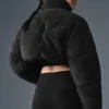 Sherpa Main Act Korsett-Daunenjacke – Schwarz