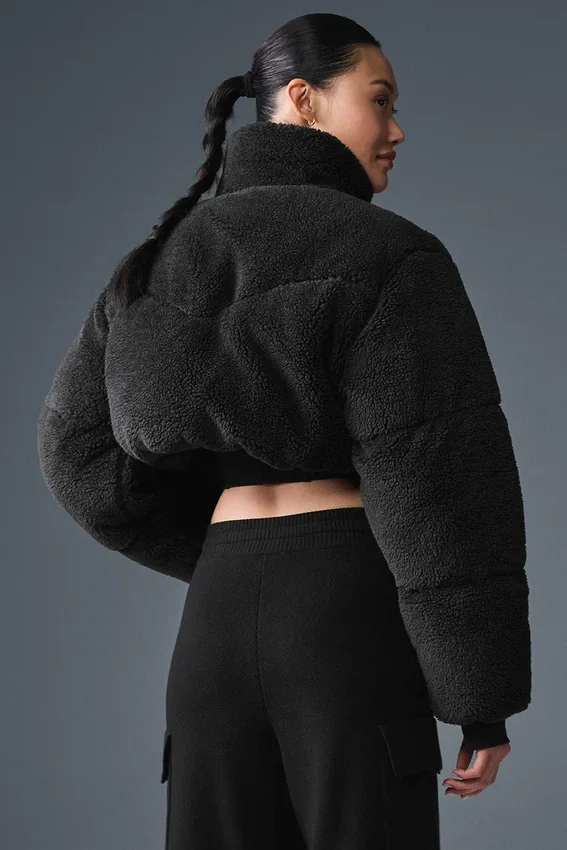 Sherpa Main Act Korsett-Daunenjacke – Schwarz