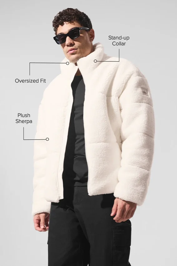 Sherpa Stage Puffer – Elfenbein