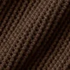 Shorts aus offenem Strick – Espresso