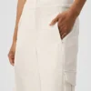 Show off Cargo-Hose mit weitem Bein (lang) – Elfenbein