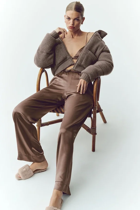 „Silk Luminous“-Hose (Regular) – Alpine Cocoa