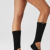 Siren Grip-Socken mit Riemchen für Damen – Schwarz