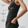 Slice Tennis-Kleid – Schwarz