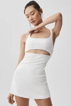 Slice Tennis-Kleid – Weiß