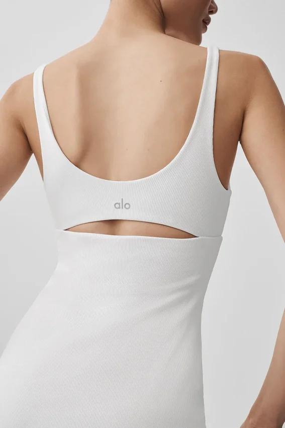 Slice Tennis-Kleid – Weiß