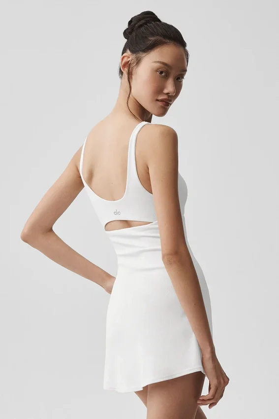 Slice Tennis-Kleid – Weiß