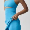 Slice-Tenniskleid – Azurblau