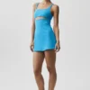 Slice-Tenniskleid – Azurblau