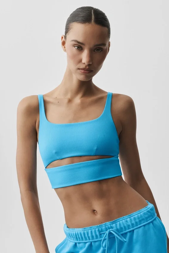 Slit Bra – Azurblau