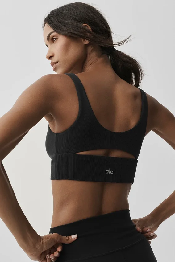 Slit Bra – Schwarz