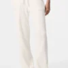 Snuggle Up Pullover Hose mit High-Waist und weitem Bein – Elfenbein