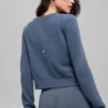 Snuggle Up Pullover – Kurzer Cardigan – Bluestone