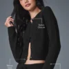 „Snuggle up“ Pullover – Kurzer Cardigan – Schwarz