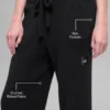 Snuggle Up Pullover-Leggings mit High-Waist und weitem Bein – Schwarz