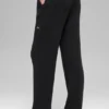 Snuggle Up Pullover-Leggings mit High-Waist und weitem Bein – Schwarz