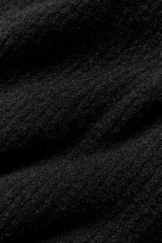 Snuggle Up Pullover-Leggings mit High-Waist und weitem Bein – Schwarz