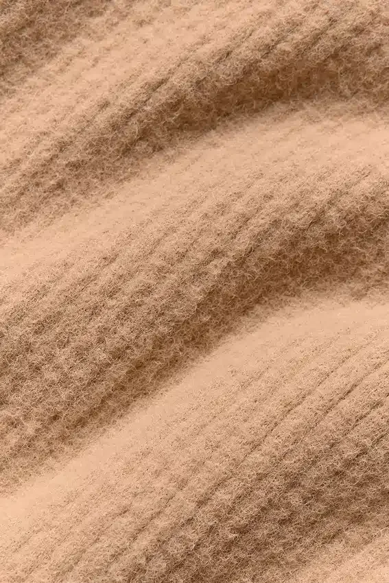 Snuggle Up Pullover mit High-Waist-Hose und weitem Bein – Toasted Almond
