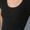 Snuggle Up Pullover mit Kurzarmshirts – Schwarz