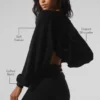 Snuggle up Pullover-Schal – Schwarz
