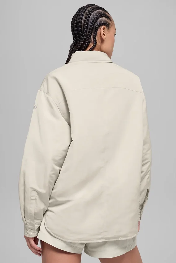 Socialite Shacket – Bone
