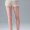 Sport Play High-Waist Strick-Shorts – Elfenbein/Alabaster