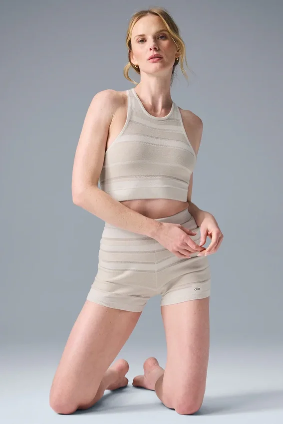 Sport Play Strick-BH – Elfenbein/Alabaster