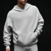 Sports Club Pullover Knit Hoodie – Athletic Heather Grey