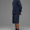 Sports Club Pullover Knit Hoodie – Marineblau
